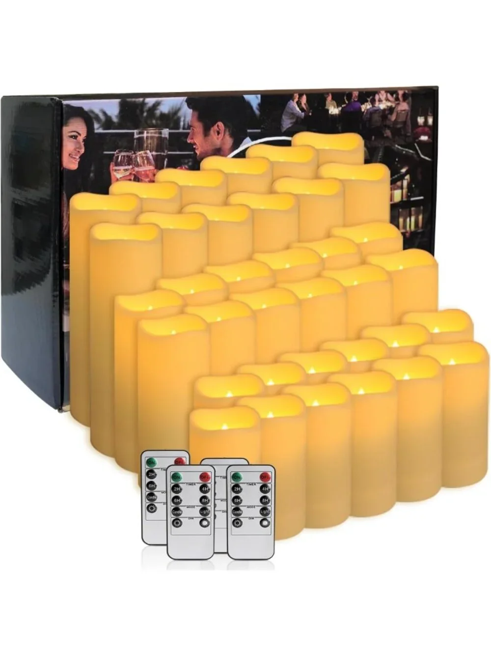 36-Pack LED Flameless Candles with Remote - Perfect for Home Decor & Events